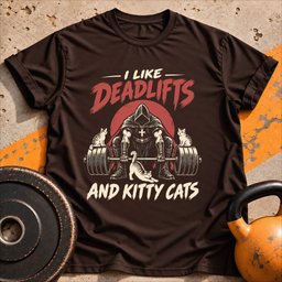 Cats And Gains T Shirt Gift For Fitness Lover
