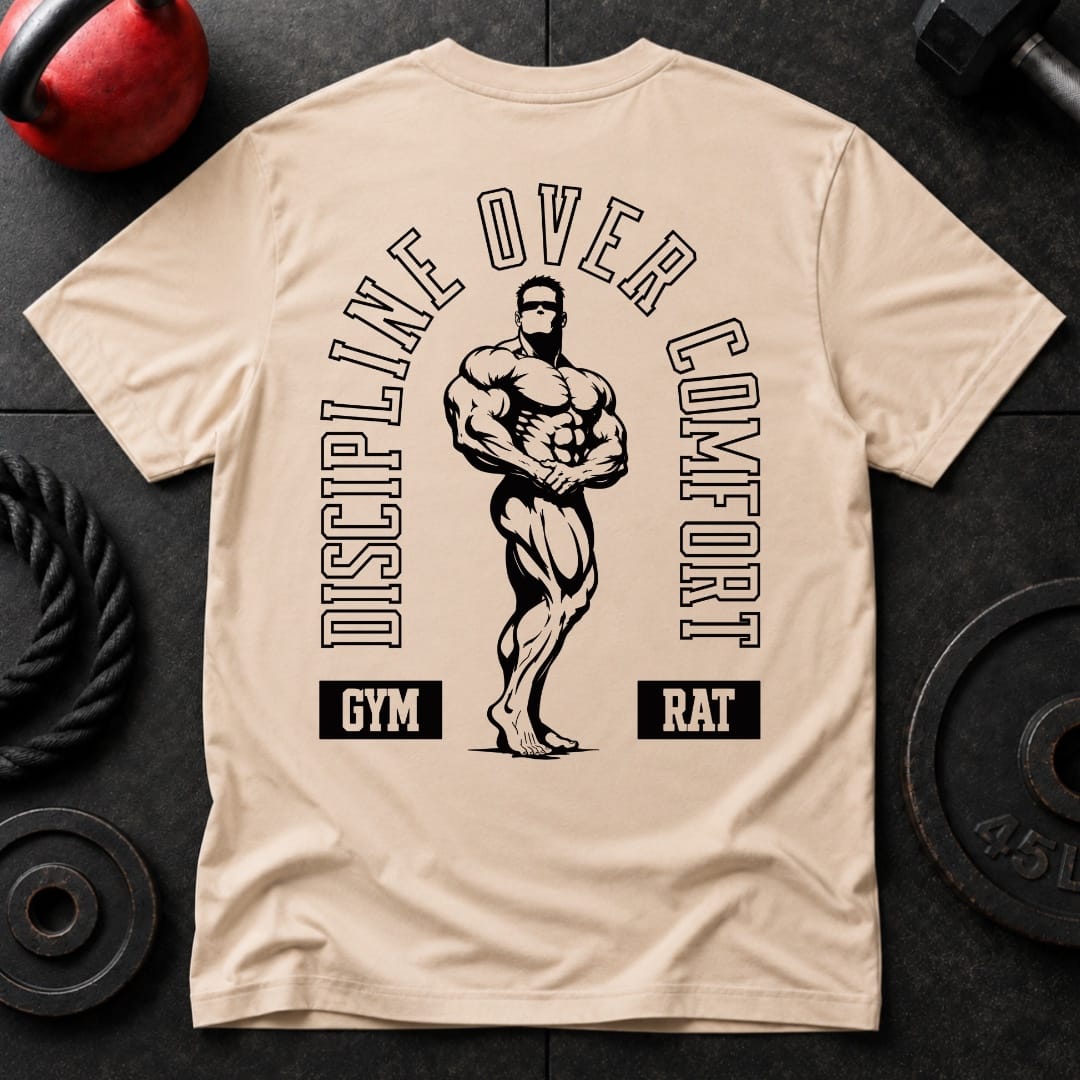 Discipline Over Comfort T Shirt Gift For Fitness Lover