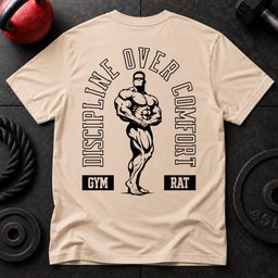 Discipline Over Comfort T Shirt Gift For Fitness Lover