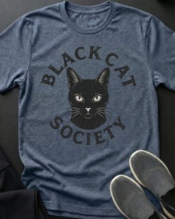 Black Cat Society Gwen Tee Gift For Cat Lover