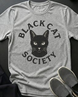 Black Cat Society Gwen Tee Gift For Cat Lover