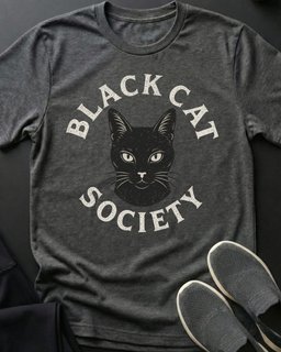 Black Cat Society Gwen Tee Gift For Cat Lover