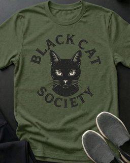 Black Cat Society Gwen Tee Gift For Cat Lover