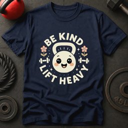 Be Kind Lift Heavy T Shirt Gift For Fitness Lover