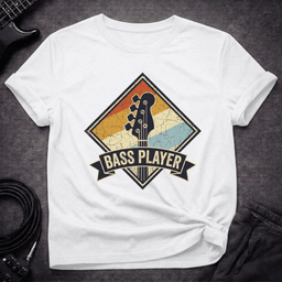 Bass Player Badge T Shirt Gift For Bass Player