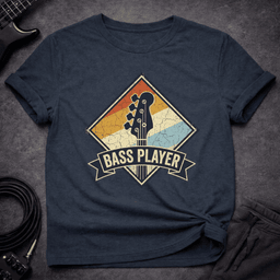 Bass Player Badge T Shirt Gift For Bass Player