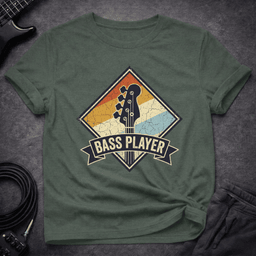 Bass Player Badge T Shirt Gift For Bass Player