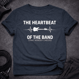 Heartbeat Of The Band T Shirt Gift For Bass Player