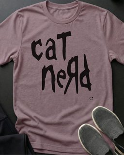 Cat Nerd Tee Gift For Cat Lover