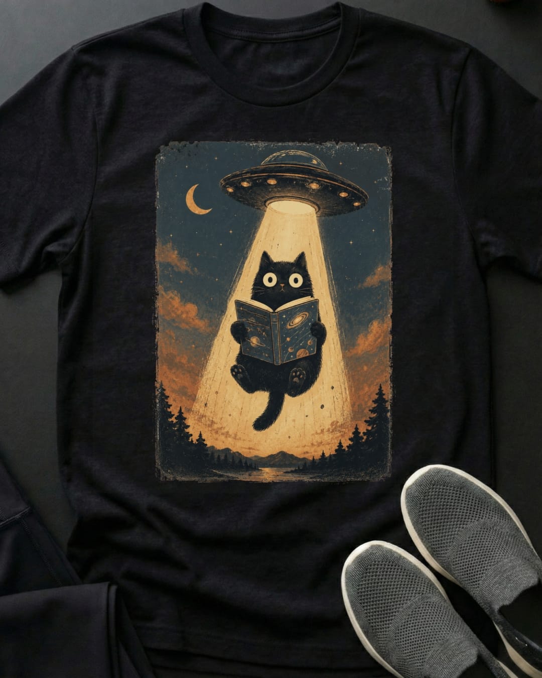 Abducted Tee Gift For Cat Lover
