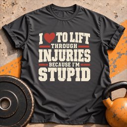 Lift Through Injuries T Shirt Gift For Fitness Lover