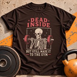 Dead Inside But T Shirt Gift For Fitness Lover