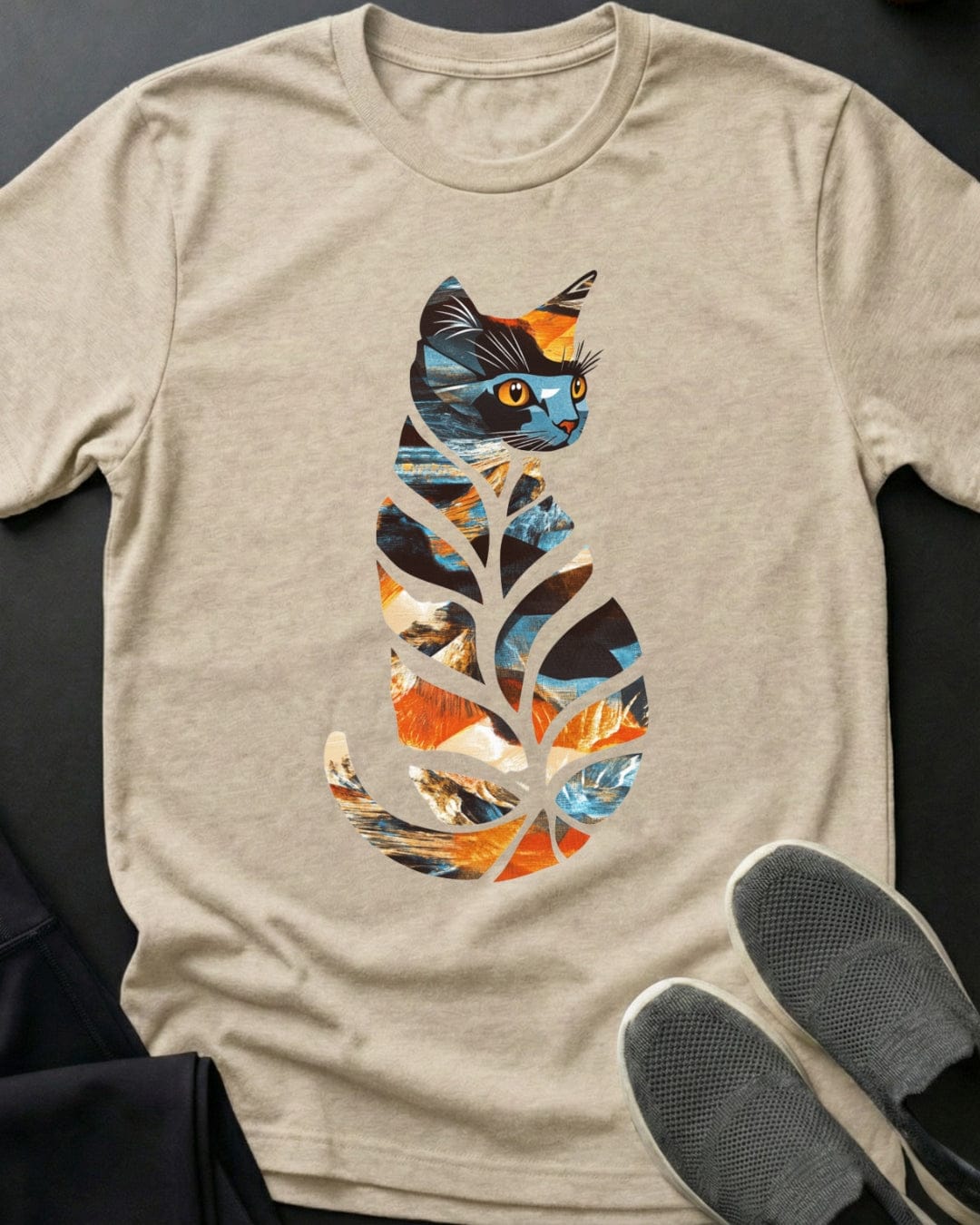 Art Kitty Tee Gift For Cat Lover