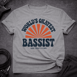 W O B Retro T Shirt Gift For Bass Player