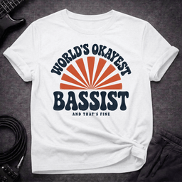 W O B Retro T Shirt Gift For Bass Player