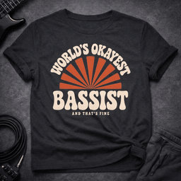 W O B Retro T Shirt Gift For Bass Player