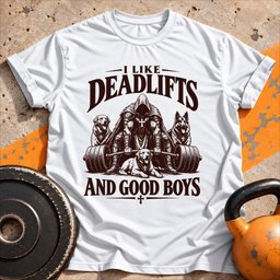 Deadlifts And Good Boys T Shirt Gift For Fitness Lover