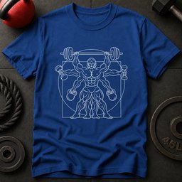 Vitruvian Gym T Shirt Gift For Fitness Lover