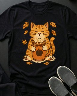 Apple Cider Kitty Tee Gift For Cat Lover