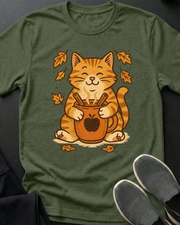 Apple Cider Kitty Tee Gift For Cat Lover