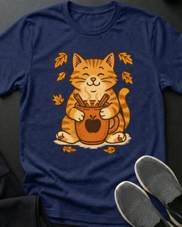 Apple Cider Kitty Tee Gift For Cat Lover