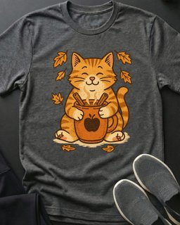 Apple Cider Kitty Tee Gift For Cat Lover