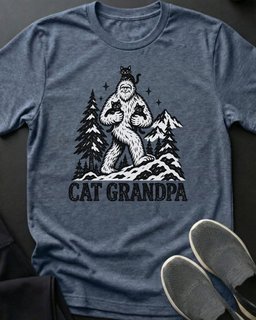 Cat Grandpa Tee Gift For Grandpa
