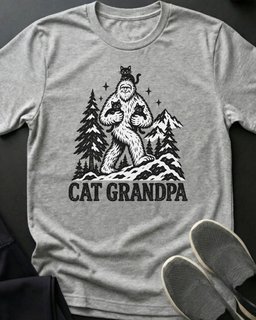 Cat Grandpa Tee Gift For Grandpa