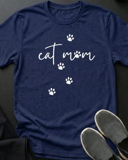 Cat Mom Tee Gift For Mom