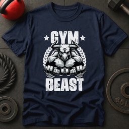 Gym Beast Bull T Shirt Gift For Fitness Lover