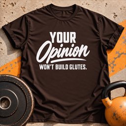 Your Opinion Wont T Shirt Gift For Fitness Lover