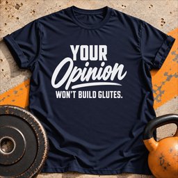 Your Opinion Wont T Shirt Gift For Fitness Lover