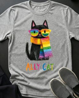 Ally Cat Tee Gift For Cat Lover