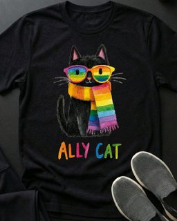 Ally Cat Tee Gift For Cat Lover