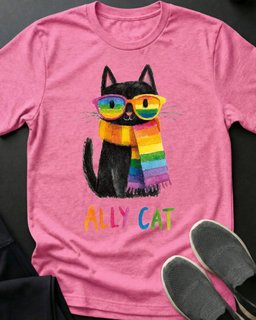 Ally Cat Tee Gift For Cat Lover