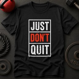 Just Dont Quit T Shirt Gift For Fitness Lover