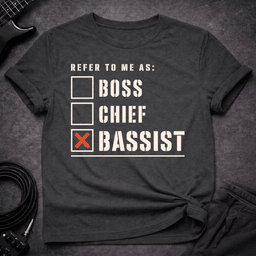 Call Me Bassist T Shirt Gift For Bass Player