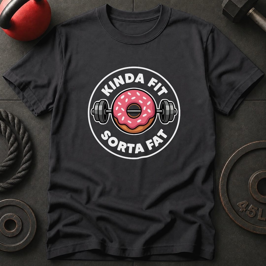 Kinda Fit Sorta Fat T Shirt Gift For Fitness Lover