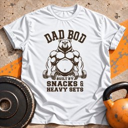 Dad Bod Bear T Shirt Gift For Dad