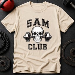 5 Am Club Skull Gym T Shirt Gift For Fitness Lover