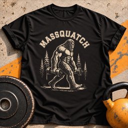 Massquatch T Shirt Gift For Fitness Lover