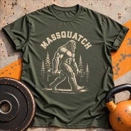 Massquatch T Shirt Gift For Fitness Lover