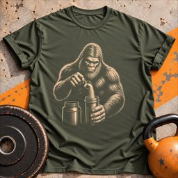 Bigfoot Gains T Shirt Gift For Fitness Lover