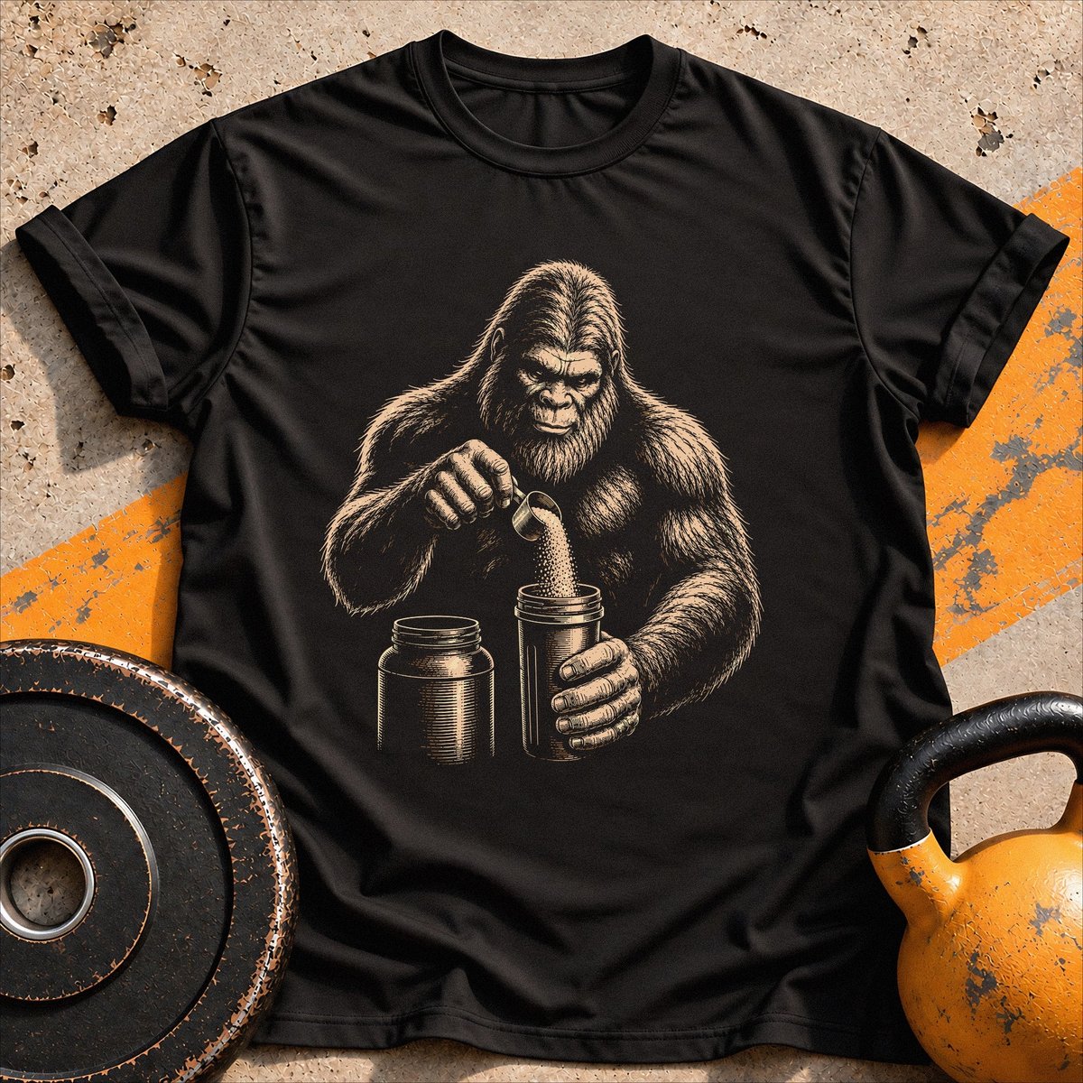 Bigfoot Gains T Shirt Gift For Fitness Lover