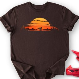 Sunset Wheelie T Shirt Gift For Offroad Enthusiast