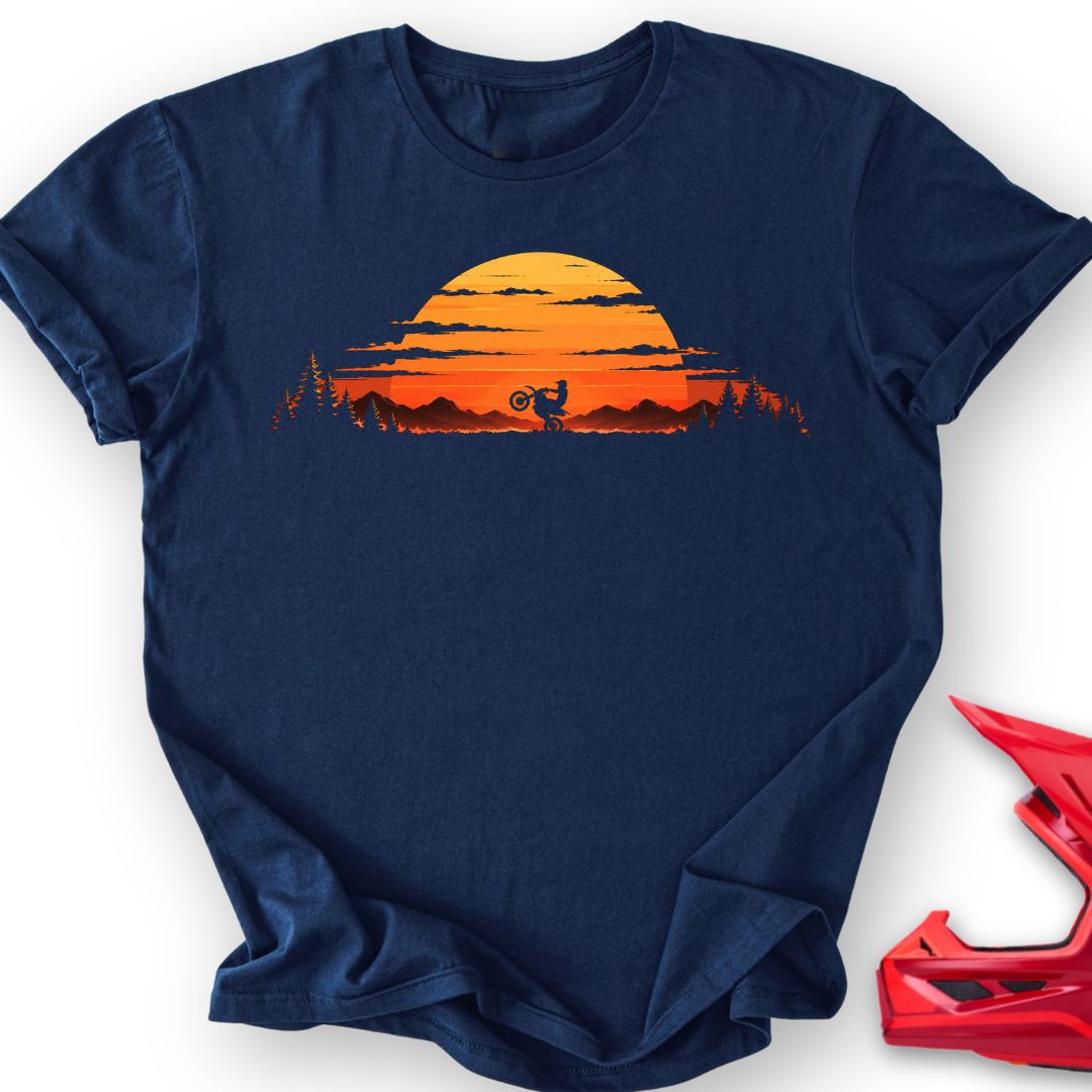 Sunset Wheelie T Shirt Gift For Offroad Enthusiast