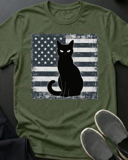 Black Flag Tee Gift For Cat Lover