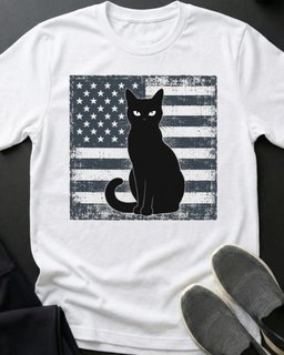 Black Flag Tee Gift For Cat Lover
