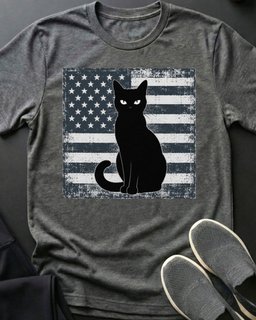 Black Flag Tee Gift For Cat Lover