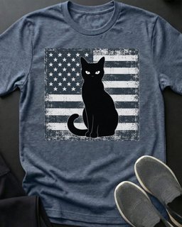 Black Flag Tee Gift For Cat Lover